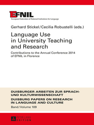 cover image of Language Use in University Teaching and Research